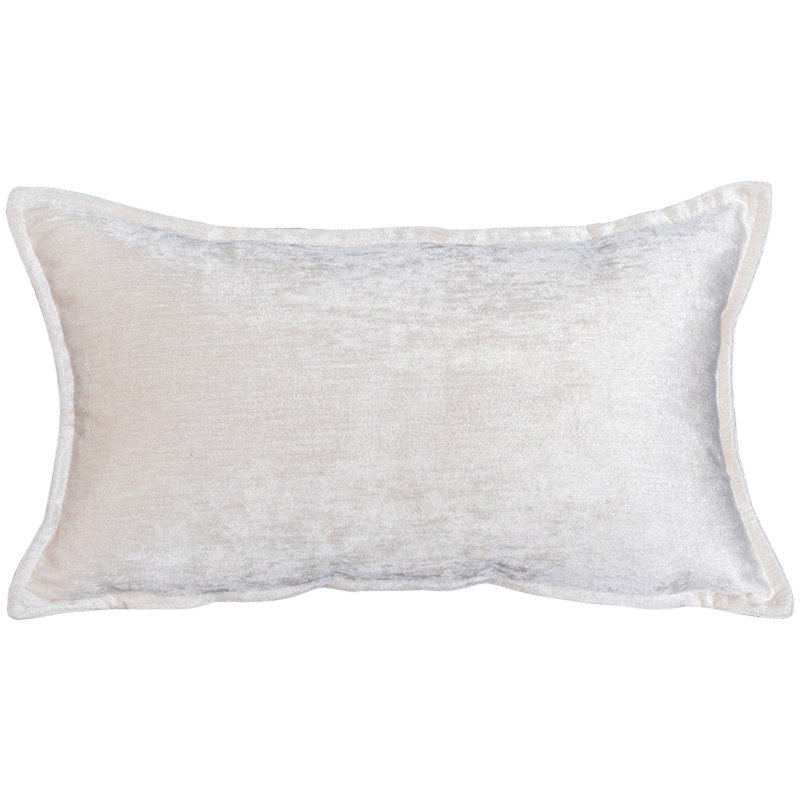 Nicole Rectangular Chenille Pillow Cover & Insert, Ivory
