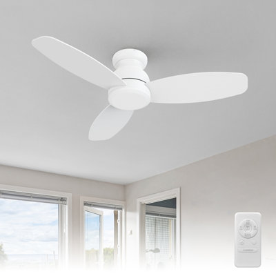 48 Inch Indoor Flush Mount Ceiling Fan without light
