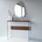 Arkoe 91cm Solid Wood Top Console Table
