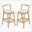 Ensemble de 2 tabourets d'intérieur avec revêtement de finition naturelle pour un usage domestique-1473217925