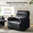 Alanson 43.5'' Faux Leather Oversized Manual Recliner-590852312