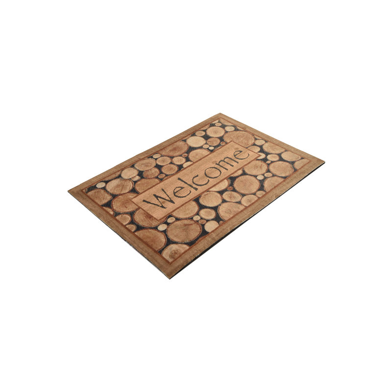 Durable PVC Doormat, Non-Slip Underside, 15.7 x 23.6 inches | 100% PVC Material, Machine Washable at 86°F | Perfect for Indoor & Outdoor Use, Easy to Clean, Stylish & Functional Welcome Mat