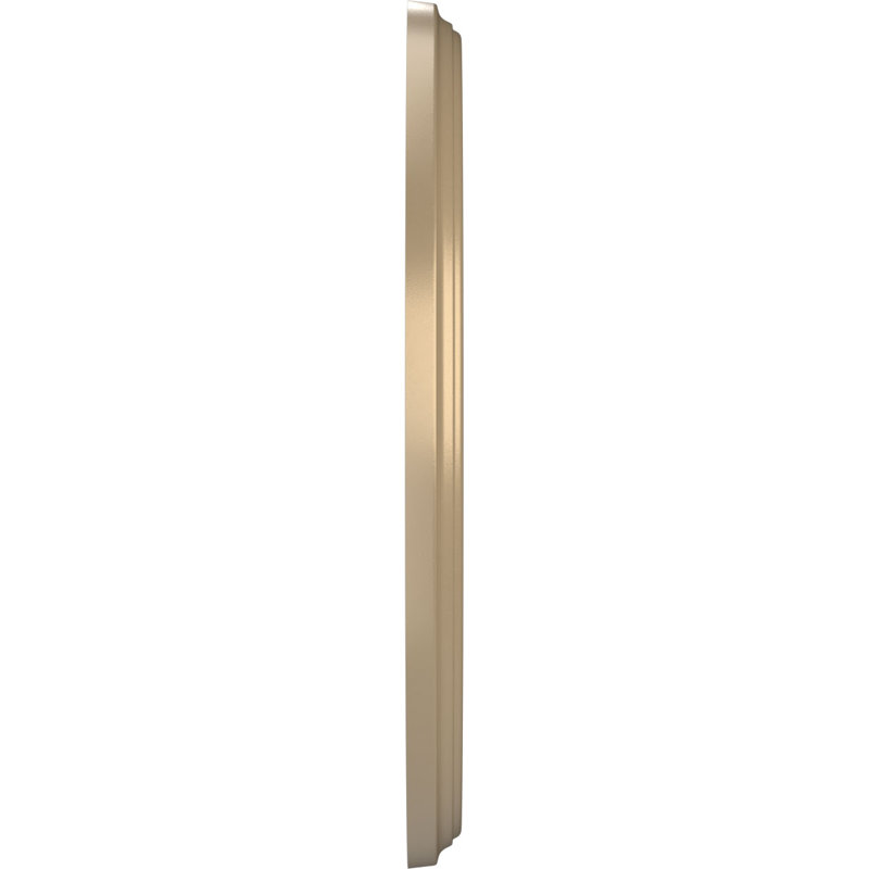 Médaillon de plafond Berkshire en PVC thermoformé, H 10 po x l 10 po x P 0,75 po, Brume métallique universelle Universal