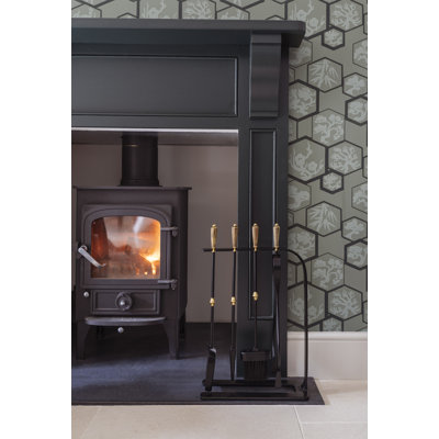 Steel Fireplace Tool Set
