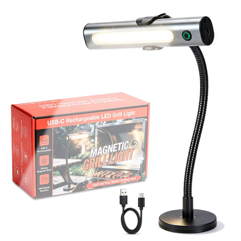 Rechargeable BBQ Grill Light with Strong Magnet COB LED Grill Lights