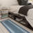 Ottohome Non-Slip Bordered Area Rug For Living Room, Hallway, Entryway Rug, Blue-1233561626