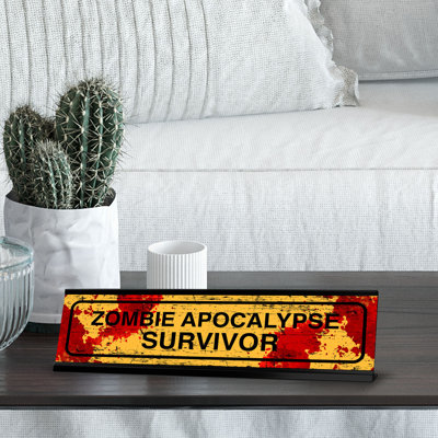 Enseigne de bureau Zombie Apocalypse