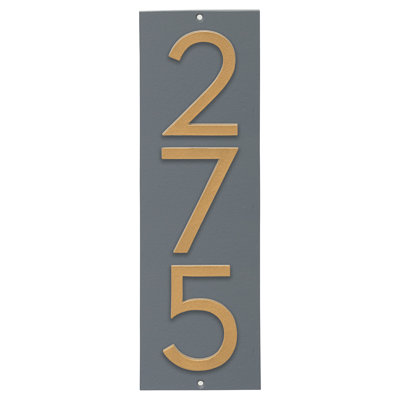 Floating 1-Line Wall Address Plaque