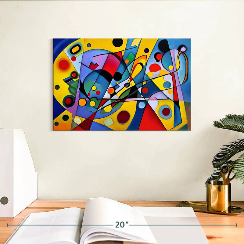 Émulation de Kandinsky I abstrait, H 8 po x l 12 po