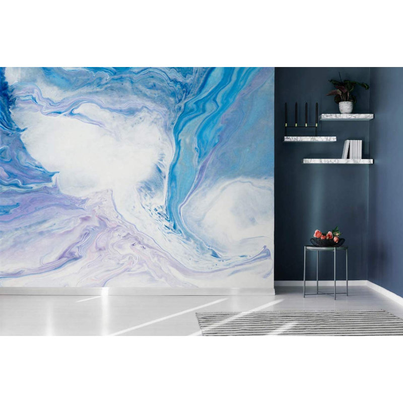 Papier peint amovible scandinave abstrait Wave, L 9 po x l 15 po