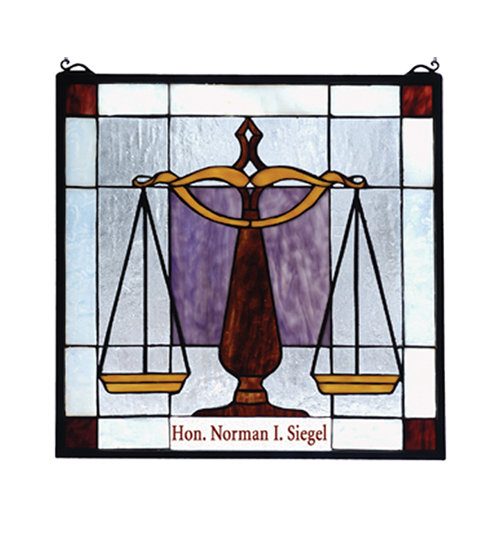 Personalized Judicial Stained Glass Window Meyda Lighting 