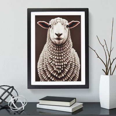Content Sheep - Single Picture Frame Print