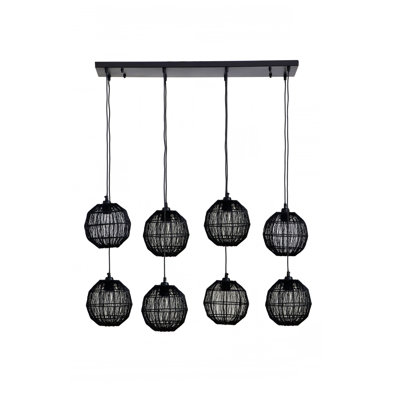 Quiogue Linear Pendant Light Set, 8 Lights