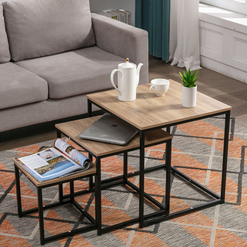 Antioch Frame Nesting End Tables, Natural