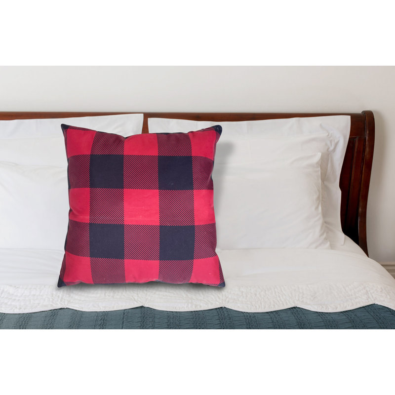 Coussin intérieur / extérieur carré à carreaux