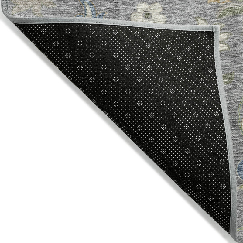 Aveline Gray Washable Indoor-Outdoor Rug - , 2'6" x 3'10"