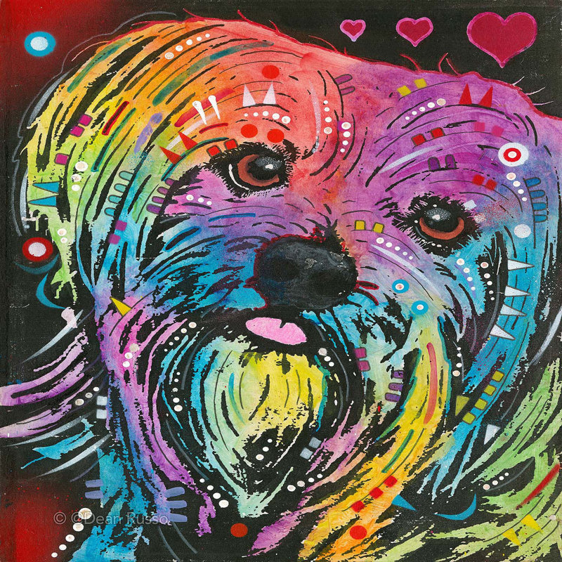 Ensemble de housse de couette en microfibre DiaNoche par Dean Russo - Maltese Dog 10