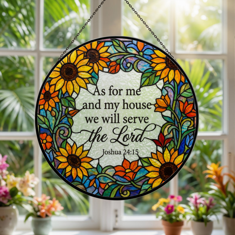 Panneau de vitrail 12 "H, H 12 po x l 12 po