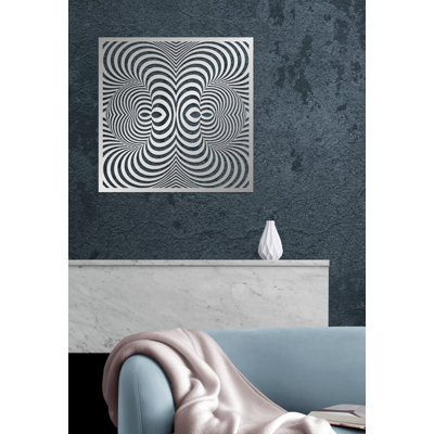 Metal Abstract and Geometric Wall Art Decor, Contemporary Art for Housewarming Gift or Office Decor