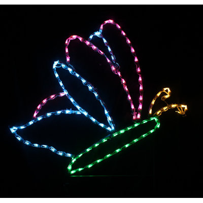 Colorful Butterfly Spring Holiday Lighted Display Animals