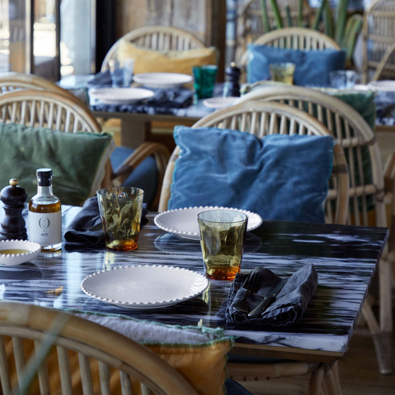 Ajour Luisa Round Napkins, Tofu