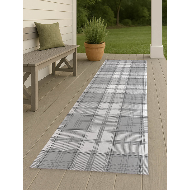 Tapis d'extérieur antidérapant Baid, Tapis de couloir 2 pi 6 po x 8 pi