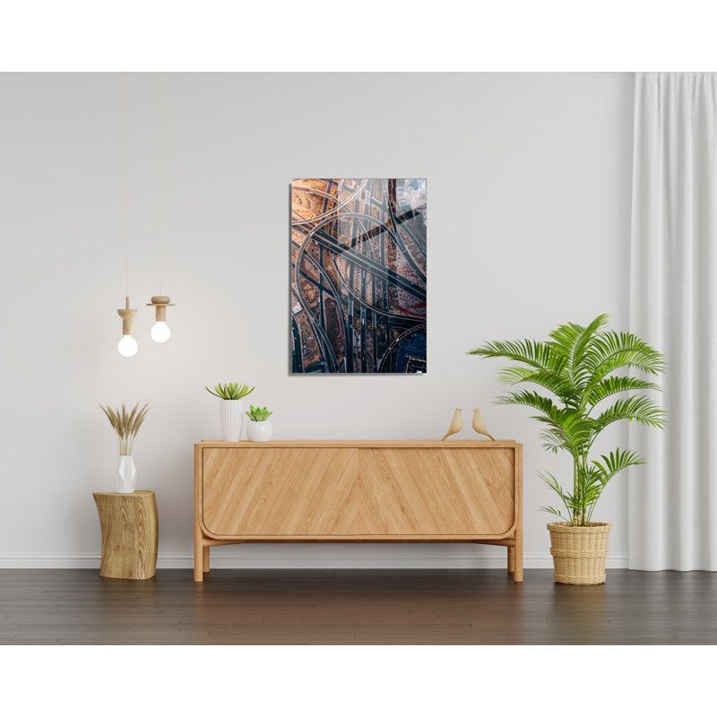 Elegant Decorative Tempered Glass Painting, 19.7 x 27.6 Inches | 100% Tempered Glass, Thickness: 0.16 Inches | Perfect for Home Decor, Living Room, and Office | Stunning Art Piece with Modern Aesthetic