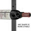 Ensemble de 2 porte-bouteilles à 12 bouteilles pour 24 bouteilles de vin, support à vin mural amovible, support de rangement pour bouteilles de vin utilisé comme une ou quatre, pour salle à manger, cave à vin, cadeau d'amateur de vin