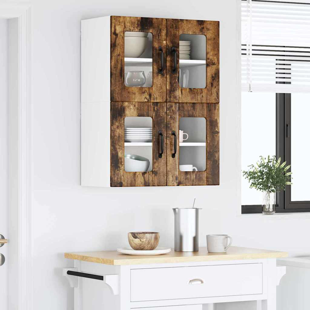 Vidaxl Kitchen Cabinet With Shelf 2 Pcs Artisan Oak 60 X 31 X 40 Cm
