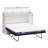 Urthe Queen Trifold Cabinet Murphy Bed with Memory Foam Mattress and Storage Drawers-573504369