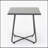 Stylish and Sturdy Steel Side Table with Symmetrical Design and Complementary Finish