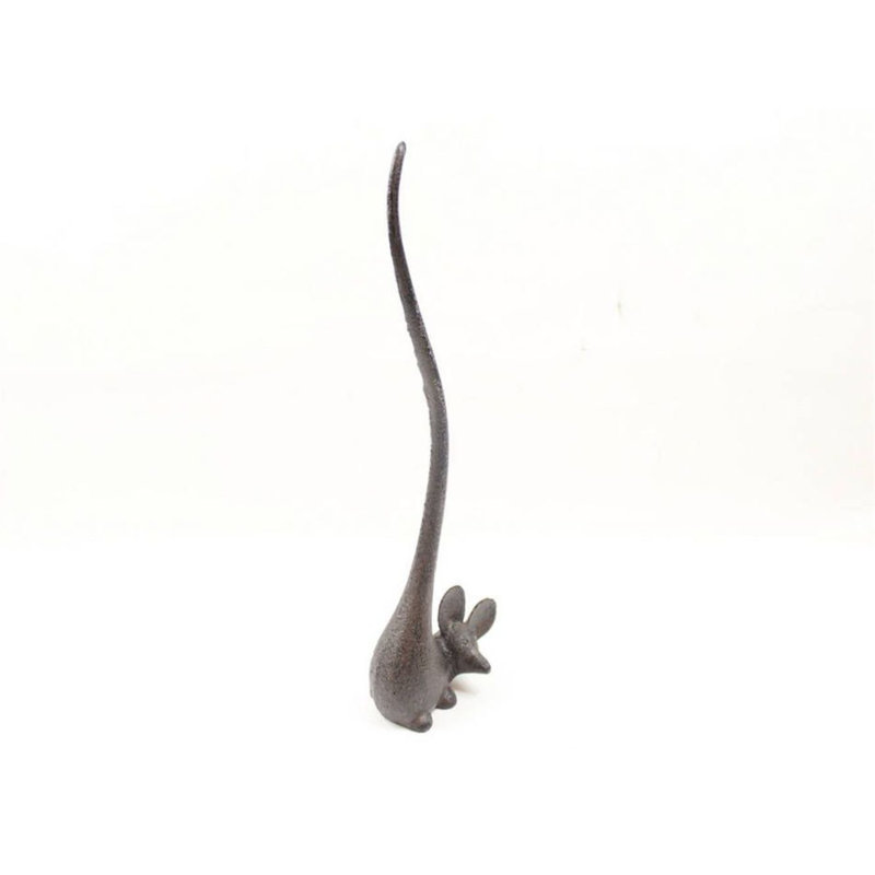Porte-serviettes de papier pour souris moulée en fonte, Gris