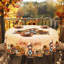 1 nappe en polyester de l'Action de grâce d'automne, écureuil, citrouille, motif à motif de hérisson, nappe rectangulaire d'automne et moisson d'automne, cadeau de l'Action de grâce, convient à l'automne, intérieur / extérieur, camping et pique-nique-120028362