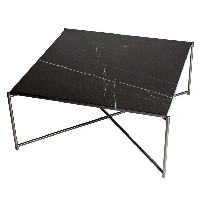Bedell Four Leg Coffee Table, Black, Metal