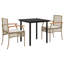 Ensemble de salle à manger de patio avec coussins 3 pièces Latitude Run®-1264867922-1264867917