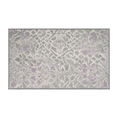 Tapis gris lavable à la machine
