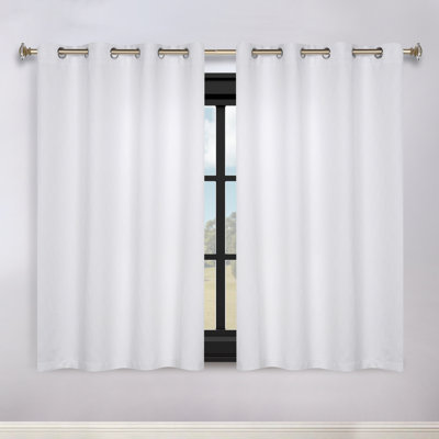 Vedder Modern Textured Waves Polyester Room Darkening Room Darkening  Curtain Pair