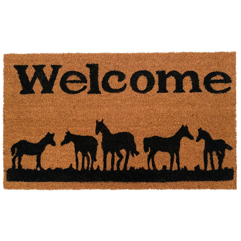 Tapis d'extérieur antidérapant Ariade Horses, Rectangle 1 pi 4 po x 2 pi 4 po