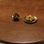 Ensemble de table ronde en bois massif de style européen-106586400