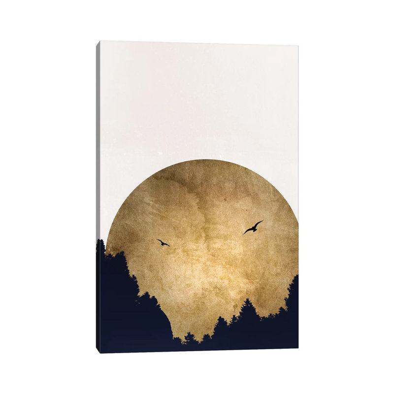 Two Birds by Kubistika - Wrapped Canvas Print, 20.32 cm H x 30.48 cm W
