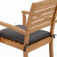 Acacia Outdoor Stackable Dining Armchair with Cushion-1856109400