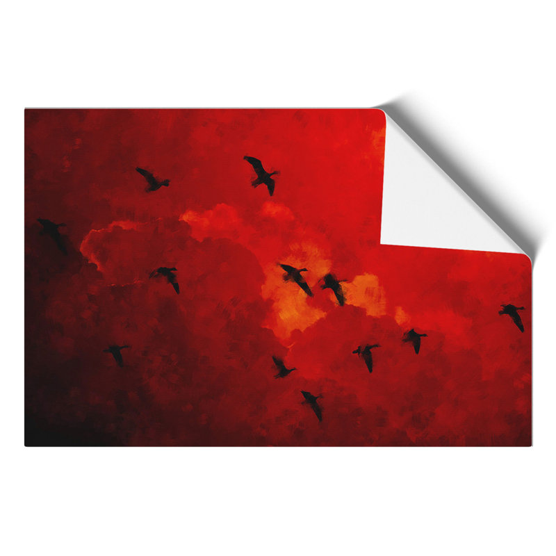 Migratory Geese - No Frame Print, 30cm H x 42cm W x 0.1cm D