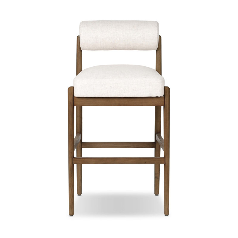 Tabouret rembourré Barrau, Tabouret de bar (siège d'une hauteur de 31 po), Croissant de Douvres