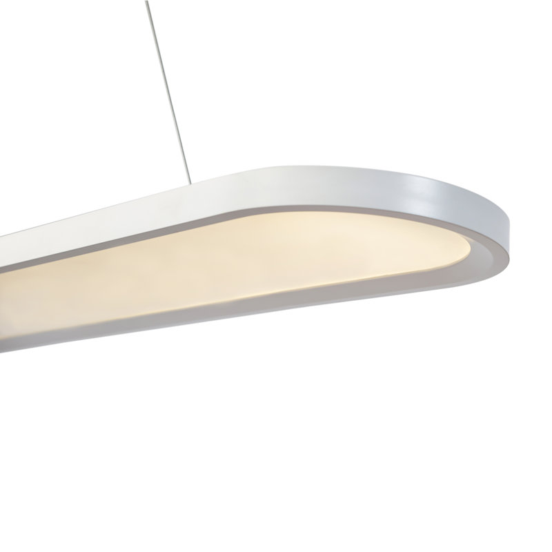 Haskett 1 - Light White LED Single Pendant, Large
