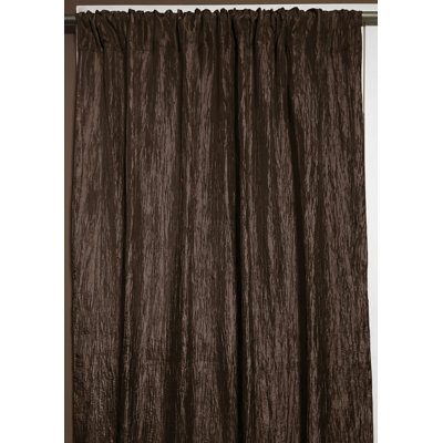 Panneau de rideau simple semi-diaphane avec passe-tringle Gyle