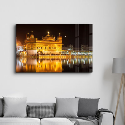 Elegant Tempered Glass Painting, 27.6 x 43.3 Inches | 100% Tempered Glass, Thickness: 0.16 Inches | UV Printed Artwork, Perfect for Home Decor & Modern Interiors, Stunning Visuals for Any Room