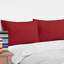 Taies d'oreiller de lit, 1800 taies d'oreiller en microfibre brossée avec fermeture à enveloppe - NTBAY-850268712-858366369