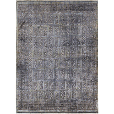 Hand Woven Wool Geometric Area Rug