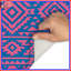 Tapis de bain rose à motif tribal-1281885062