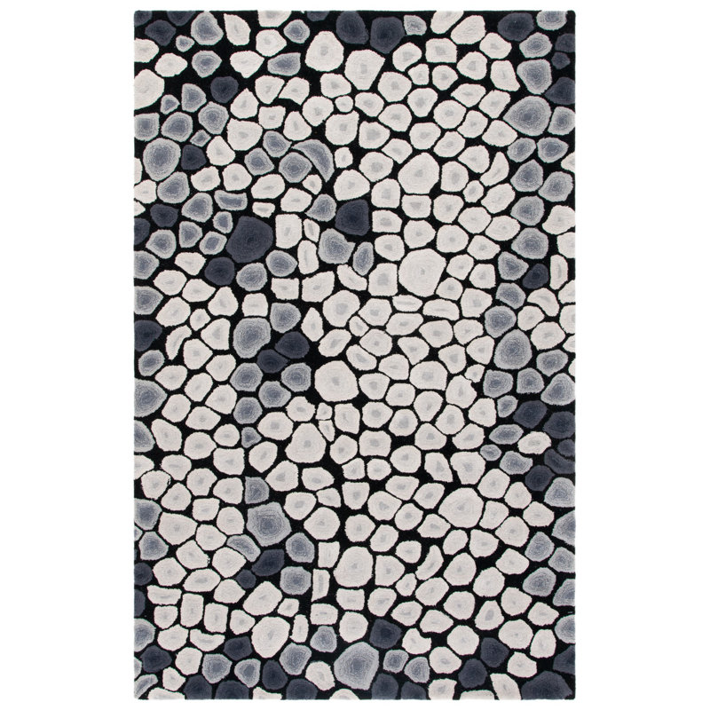 Kurland Soho Hand Tufted Wool Abstract Rug, Rectangle 3'6" x 5'6"
